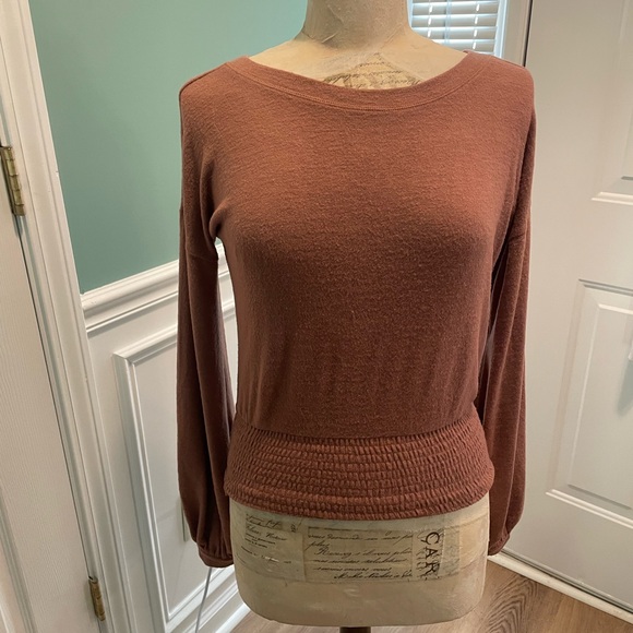 Abercrombie & Fitch Soft & Cozy Long Sleeve Brown Sweater XS - Picture 1 of 3
